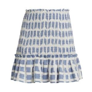 Veronica Beard Aloya Smocked Skirt